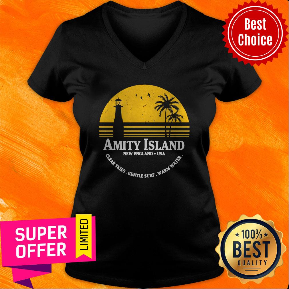 Awesome Amity Island Jaws Inspired Movie Shark Printed Shirt - Image 4