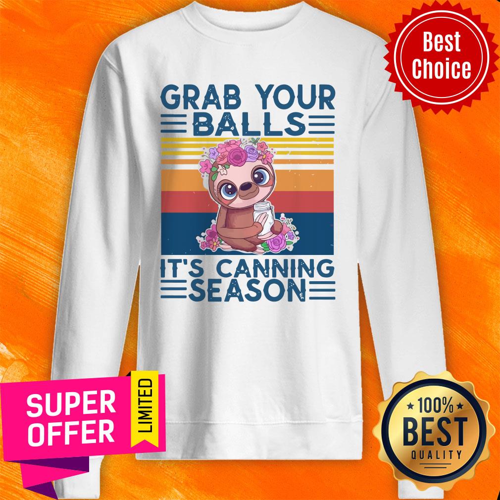 Funny Monkey Grab Your Balls It’s Canning Season Shirt - Image 2