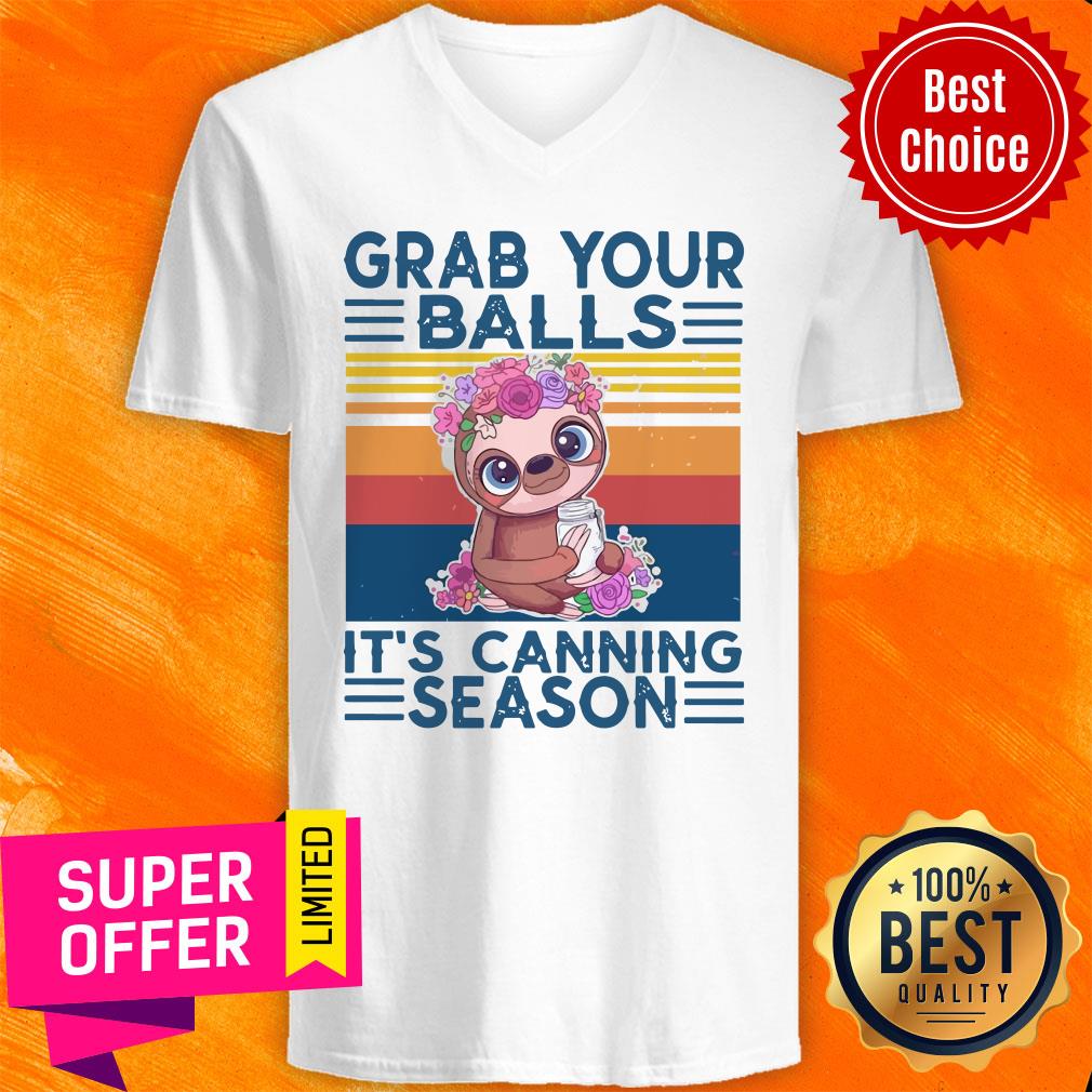 Funny Monkey Grab Your Balls It’s Canning Season Shirt - Image 4