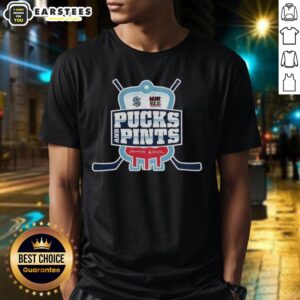 Awesome Seattle Kraken Pucks And Pints Logo T-Shirt