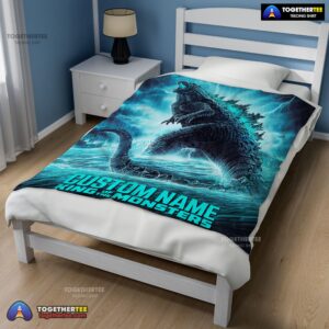 Alternative view of Official Godzilla King Of The Monsters Blanket Fleece Customized Blanket