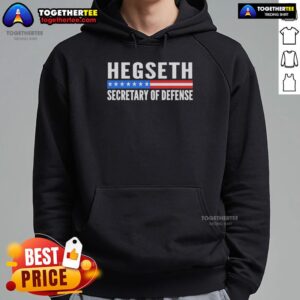 Alternative view of Official Pete Hegseth Secretary Of Defense Trump Maga Support T-Shirt