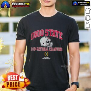 Top Ohio State Buckeyes 2024 National Champions Helmet T-Shirt