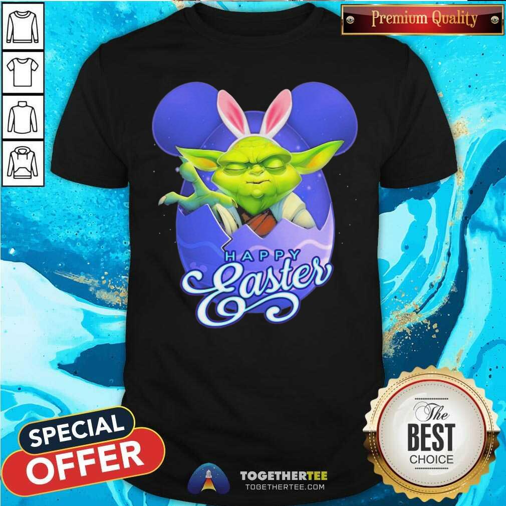 Hot Bunny Master Yoda Disney Happy Easter Day 2021 Shirt