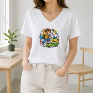 Alternative view of Hot Excited Student Ready To Learn Back To School Shirt