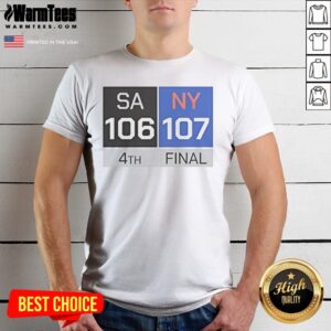 Official San Antonio Spurs Vs New York Knicks Final Score Shirt