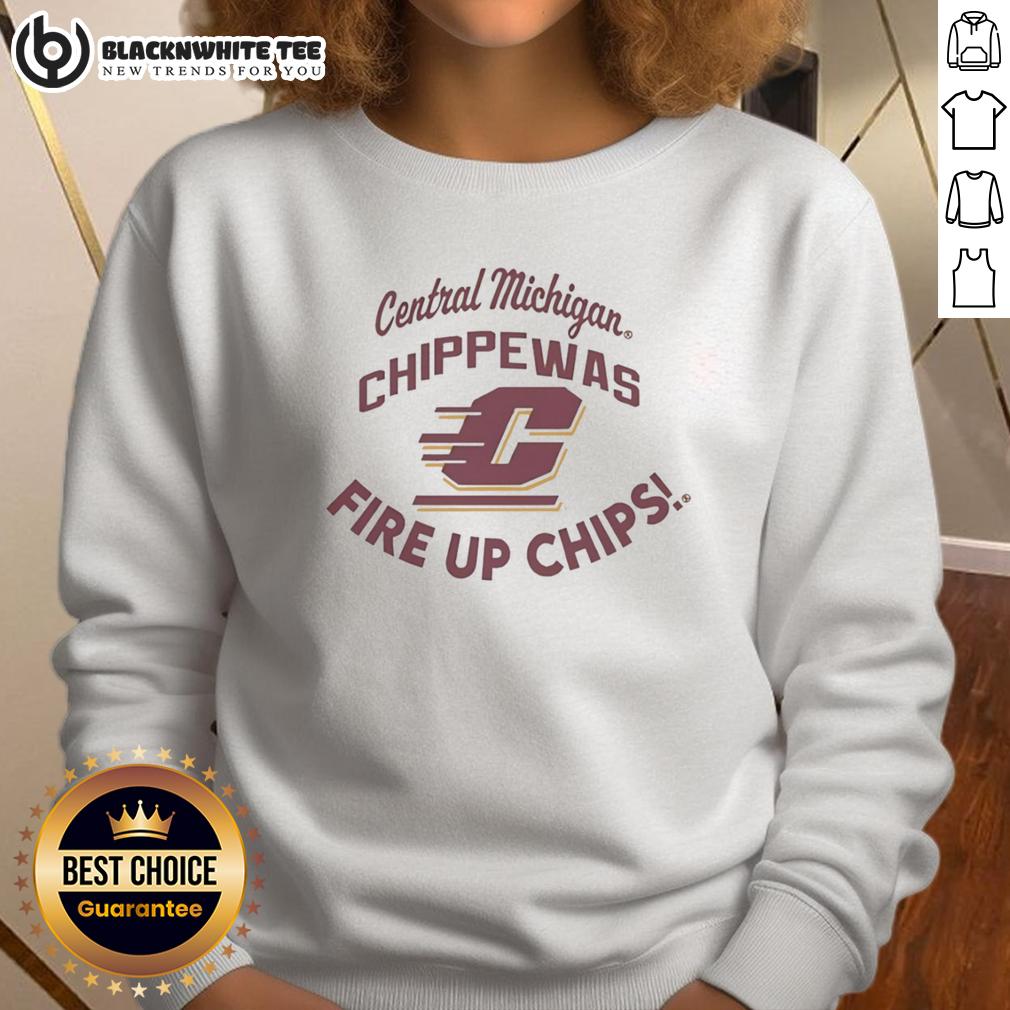 Top Central Michigan Chippewas Fire Up Chips T-Shirt - Image 3