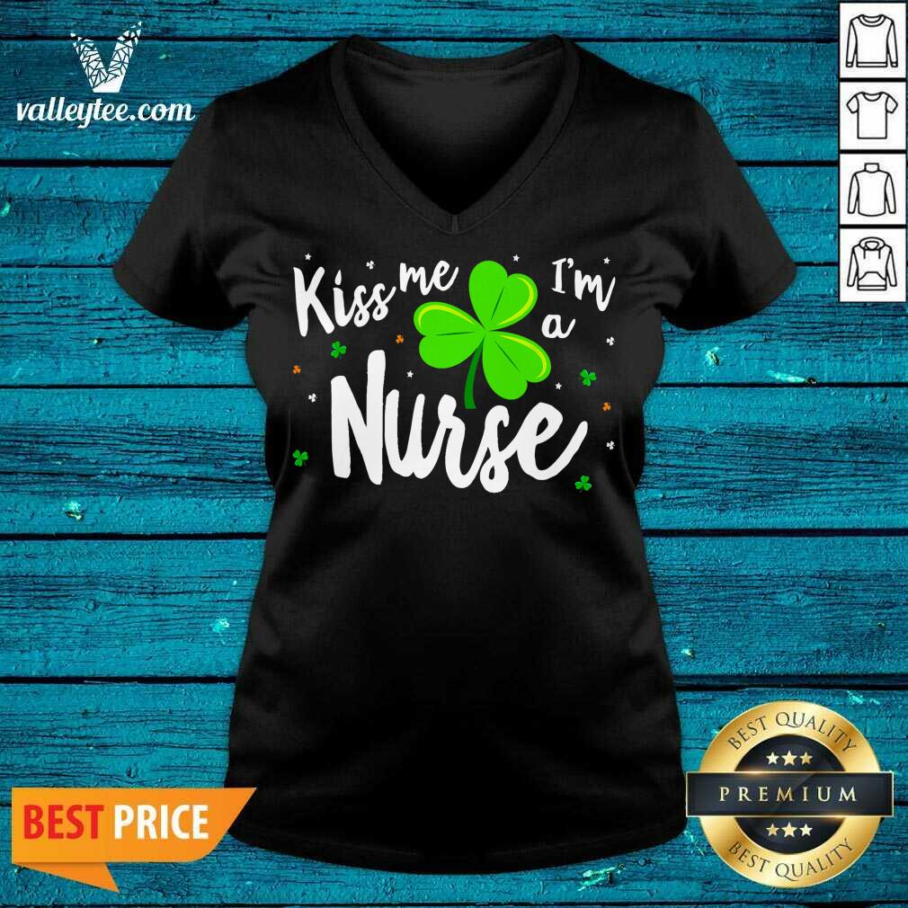 Fantastic Kiss Me Im A Nurse St Patricks Day Shirt - Image 3