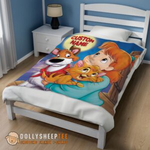 Alternative view of Perfect Disney Oliver & Company Jenny Foxworth Oliver Dodger Blanket Fleece Customized Blanket