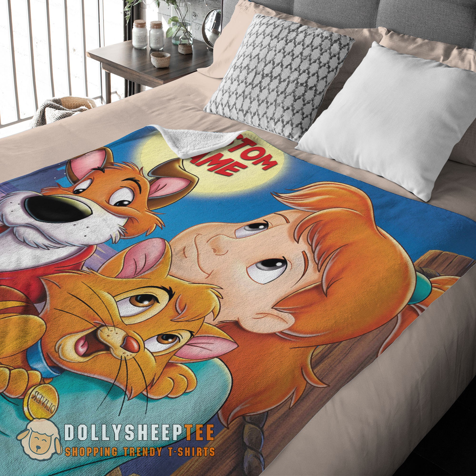 Perfect Disney Oliver & Company Jenny Foxworth Oliver Dodger Blanket Fleece Customized Blanket - Image 3