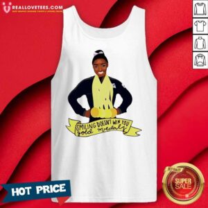Alternative view of Simone Arianne Biles Smiling Doesn’t Win You Gold Medals Waterproof Shirt