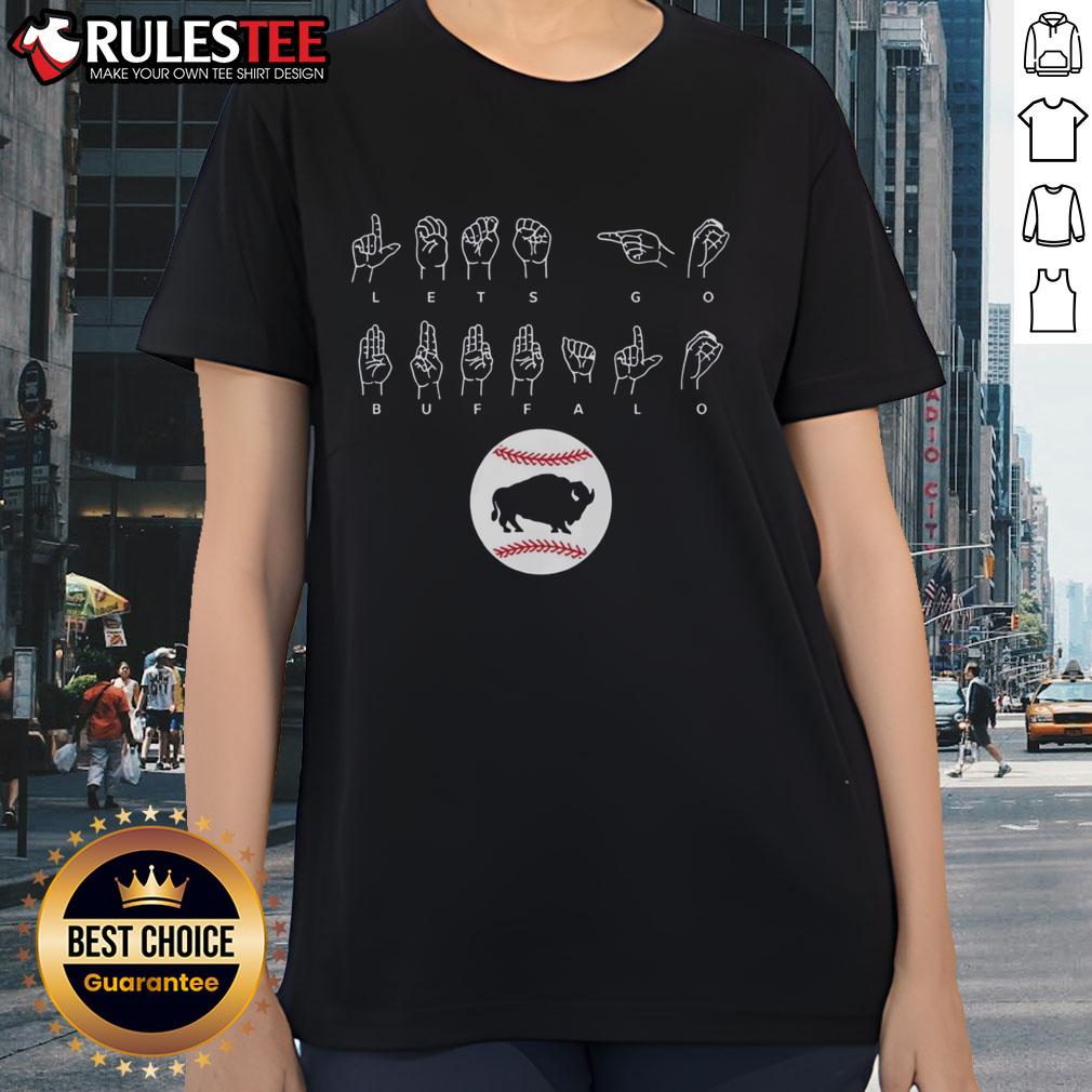 Awesome Lets Go Buffalo ASL T-Shirt - Image 3