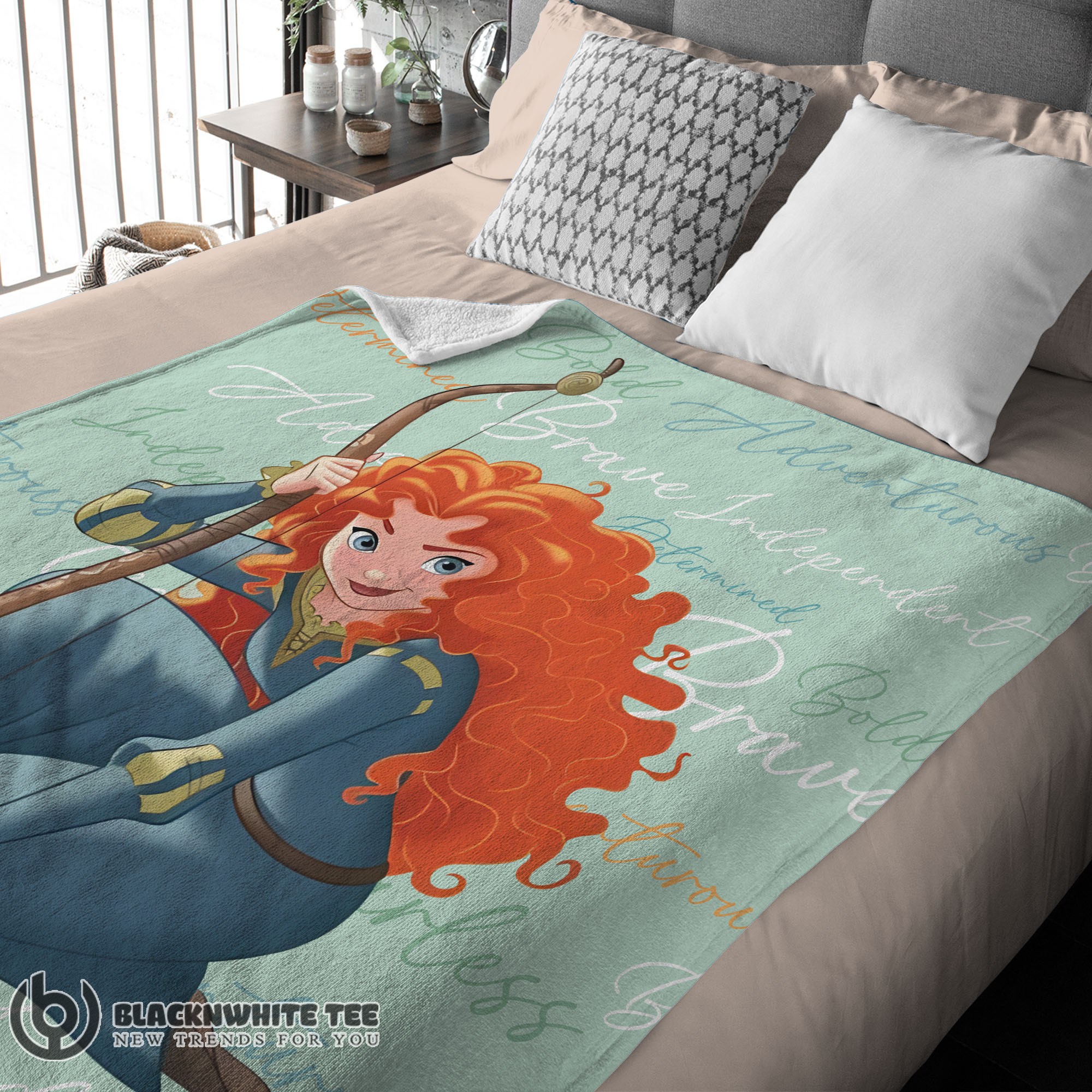 Premium Top Disney Brave Merida Princess Blanket Fleece - Image 3