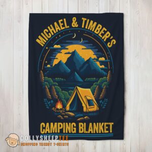 Official Perfect Pretty Vintage Camping Blanket Fleece Customized Blanket