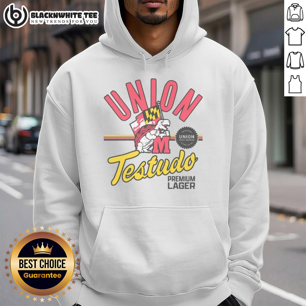 Official Union Craft Brewing & Maryland Terrapins Testudo Premium Lager T-Shirt - Image 2