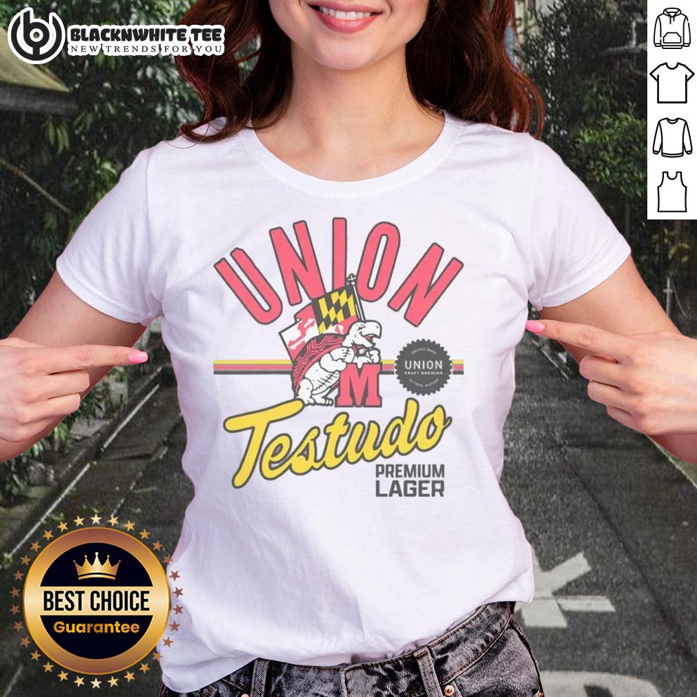 Official Union Craft Brewing & Maryland Terrapins Testudo Premium Lager T-Shirt - Image 3