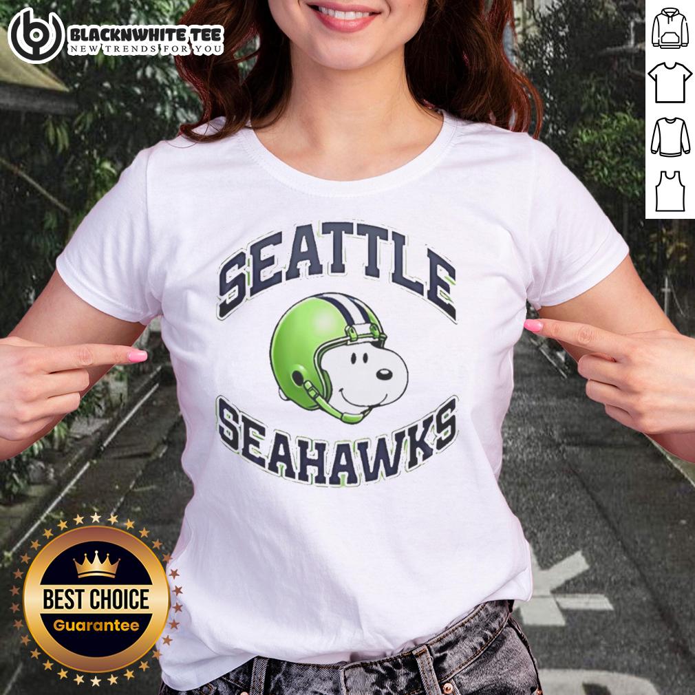 Good Seattle Seahawks Snoopy Freedom 2026 Logo T-Shirt - Image 3