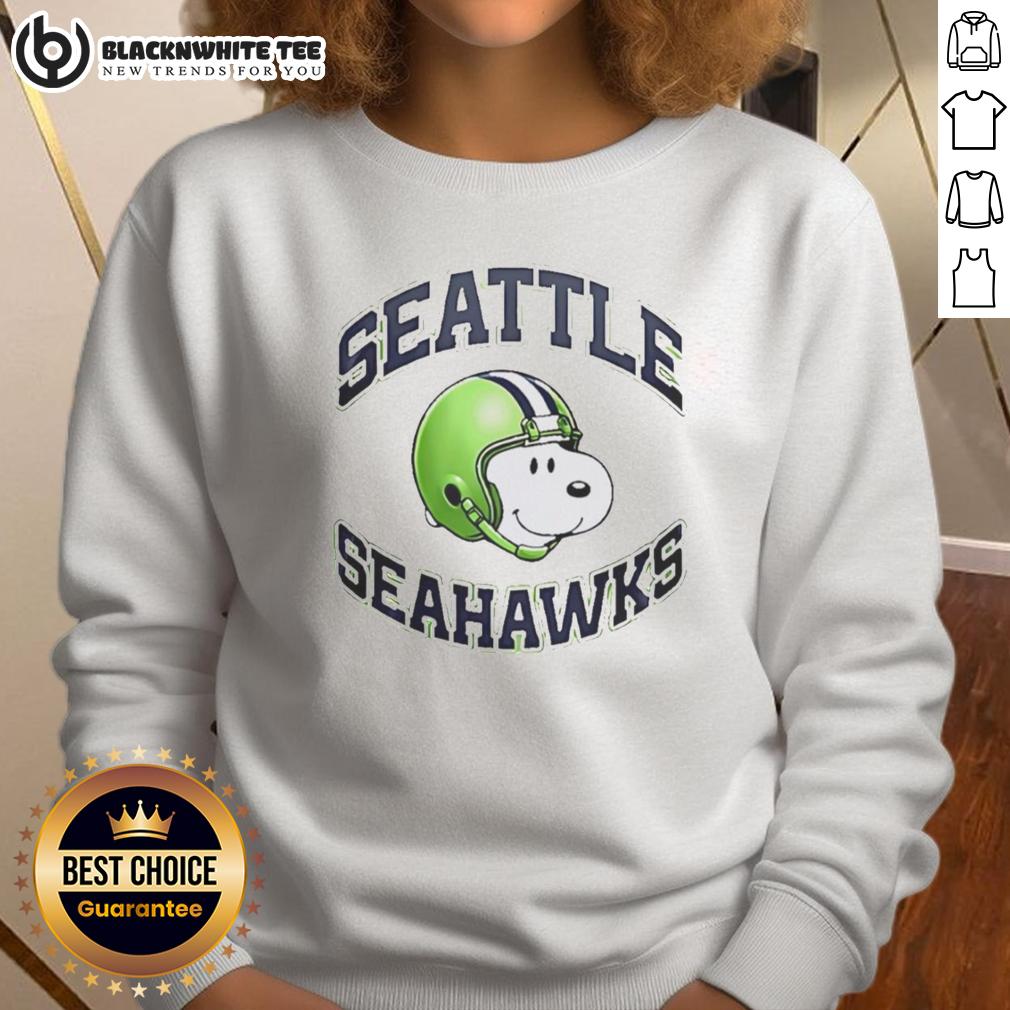 Good Seattle Seahawks Snoopy Freedom 2026 Logo T-Shirt - Image 5