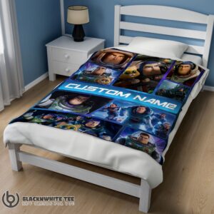 Alternative view of Perfect Good Disney Buzz Lightyear Collage Fleece Customized Blanket