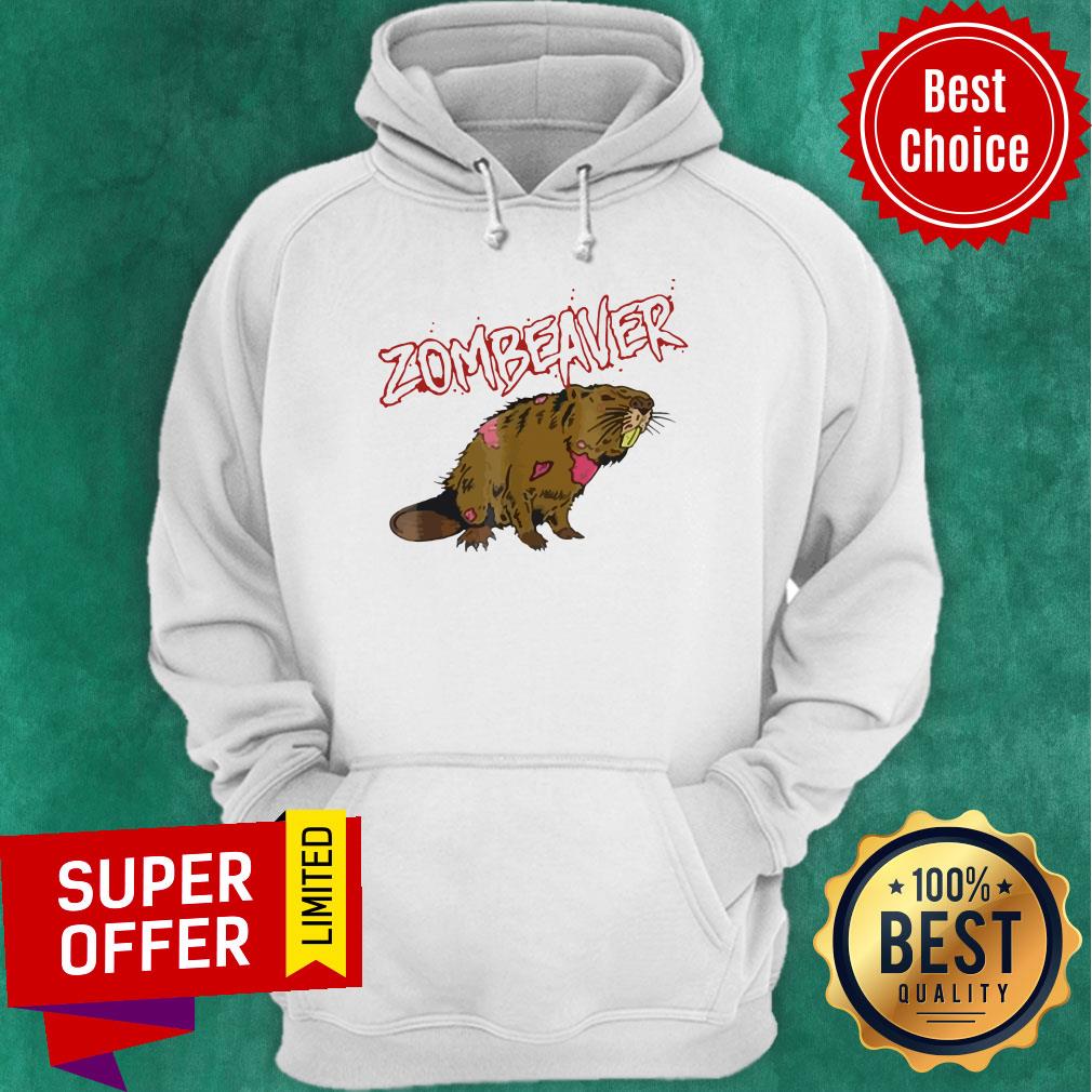 Awesome Zombie Animal Zombeaver Wild Life Halloween Tee Shirt - Image 3