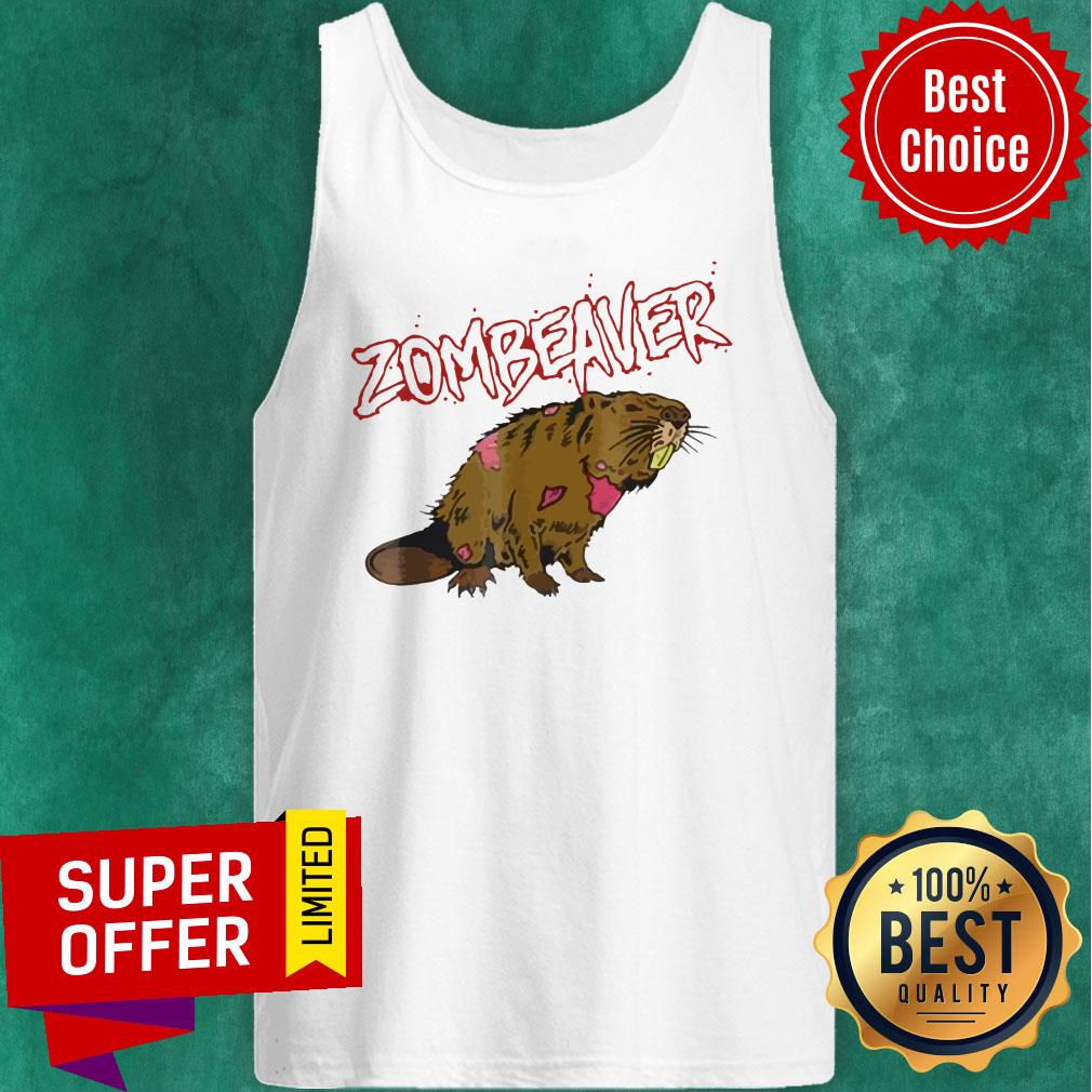 Awesome Zombie Animal Zombeaver Wild Life Halloween Tee Shirt - Image 5