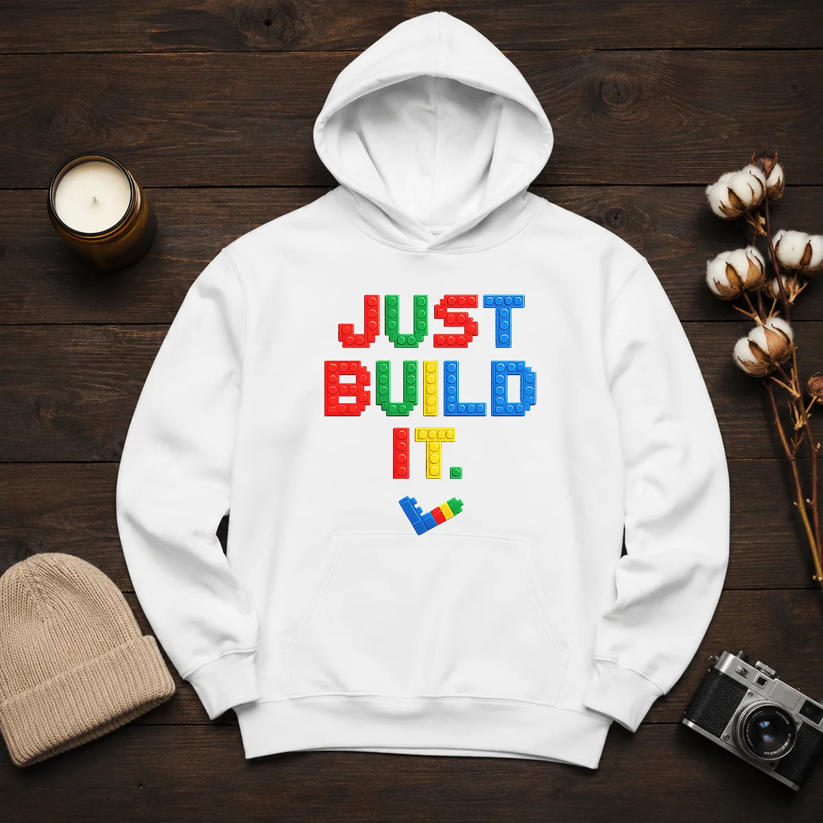 Top Just Build It Master Builder Building Block Shirt - Image 6