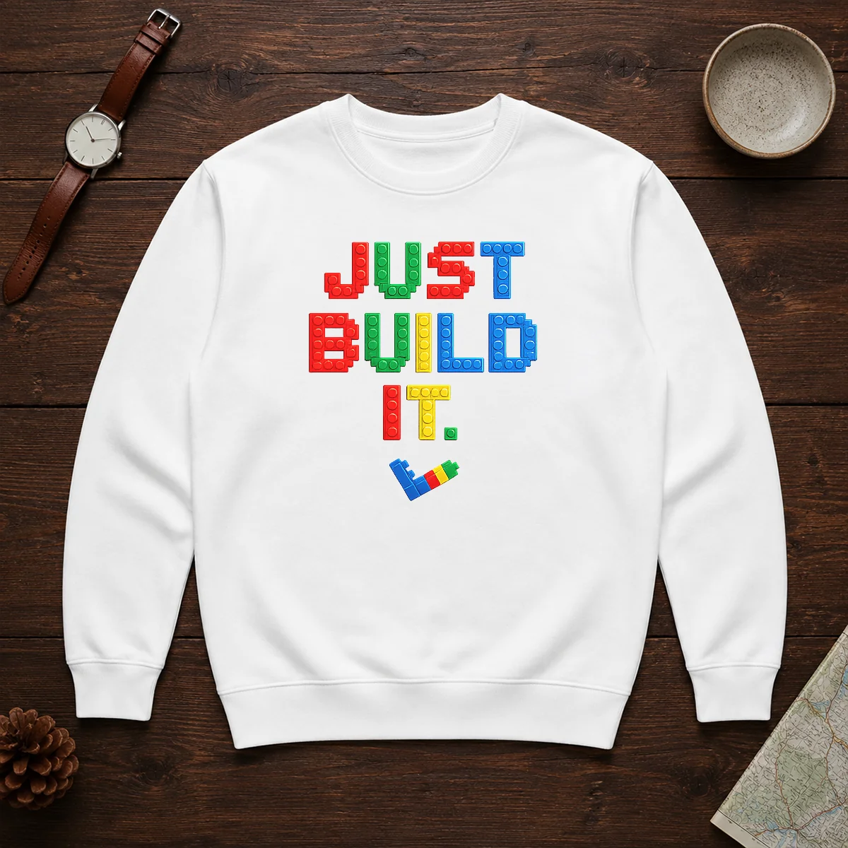 Top Just Build It Master Builder Building Block Shirt - Image 7