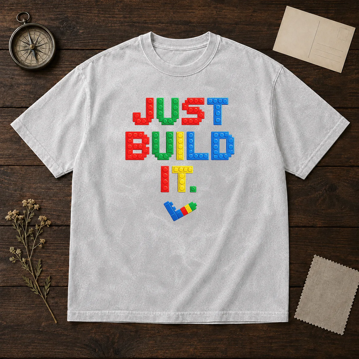 Top Just Build It Master Builder Building Block Shirt - Image 8