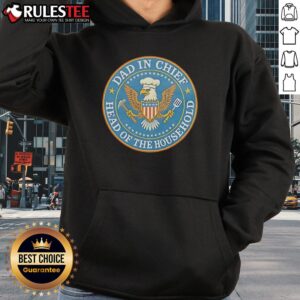Alternative view of Official Dad In Chief Head Of The Household Eagle Circle T-Shirt