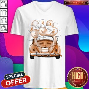 Alternative view of Cute Leukemia Fight Faith Hope Love Cure Car Balloon Shirt