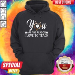Alternative view of You Are The Reason I Love To Teach Shirt