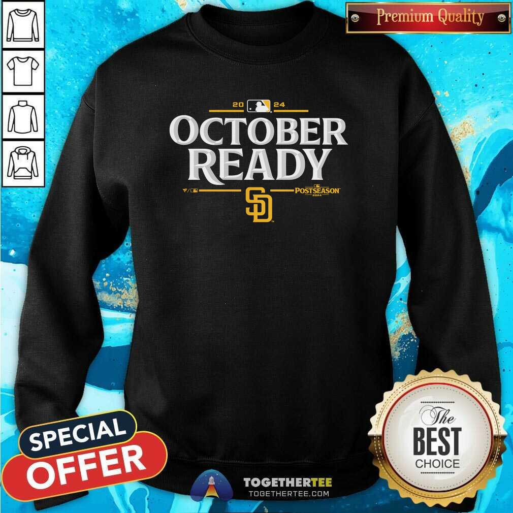 Original San Diego Padres October Ready 2024 MLB Postseason T-Shirt - Image 4