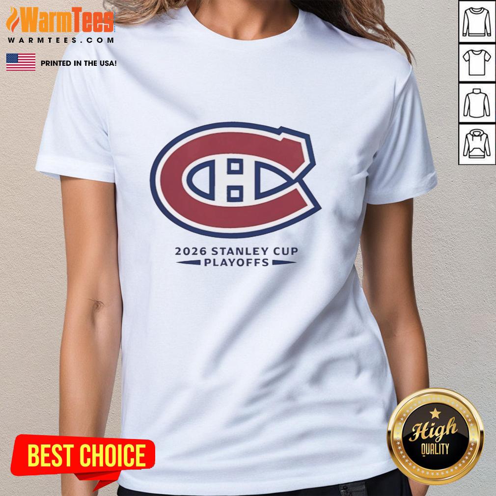 Pretty Montreal Canadiens NHL 2026 Stanley Cup Playoffs T-Shirt - Image 3