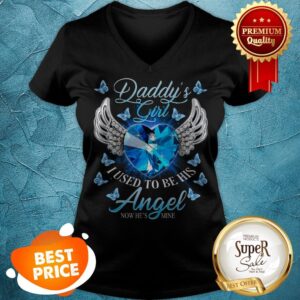 Alternative view of Nice Daddy’s Girl I Used To Be His Angel Now He’s Mine Diamond Heart Shirt