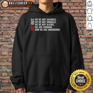 Alternative view of Official Bad Bunny We Are Not Savages Animals Alien We Are Humans Ice Out Quote T-Shirt