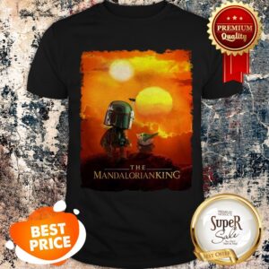 Nice Baby Yoda The Mandalorianking Mashup Lion King Sunset Shirt
