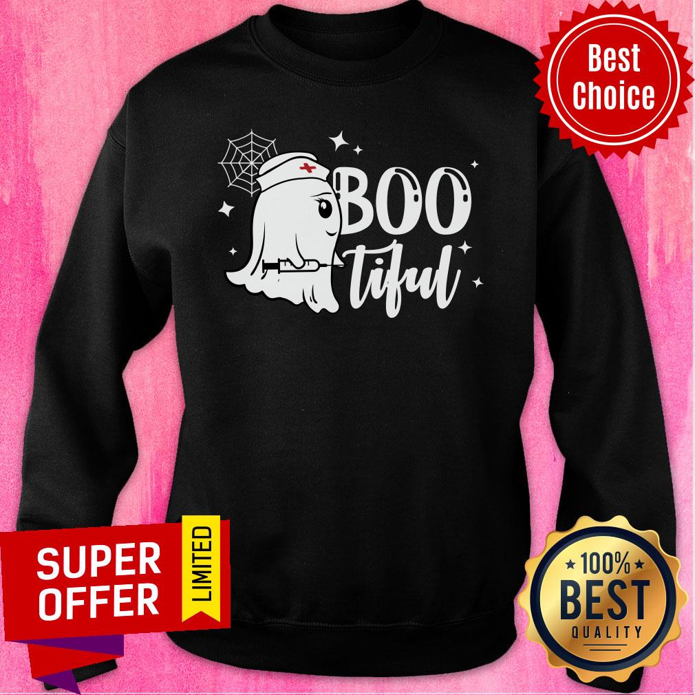 Ghost Nurse Boo-tiful Halloween Shirt - Image 2