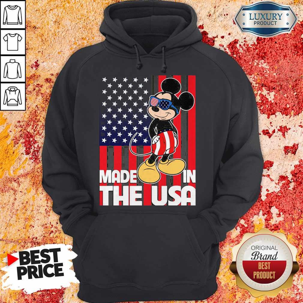 Mickey Mouse Made In The USA Flag Independence Day Shirt - Image 2