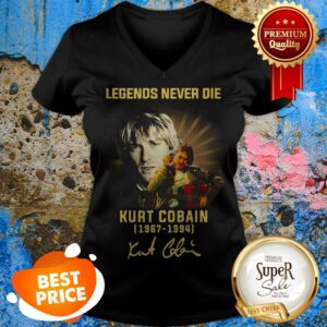 Alternative view of Legends Never Die Kurt Cobain 1967-1994 Signature Shirt