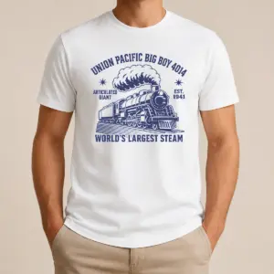 Official Union Pacific Big Boy 4014 Steam Train Shirt