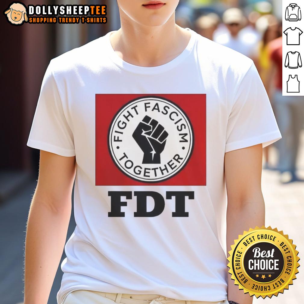 Hot Fight Fascism Together Logo T-Shirt