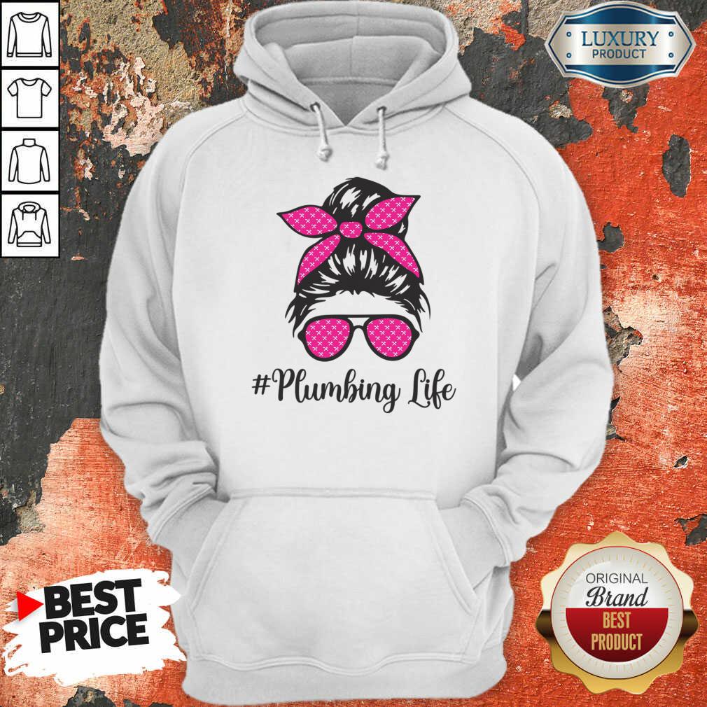 Plumbing Life Messy Bun Shirt - Image 4
