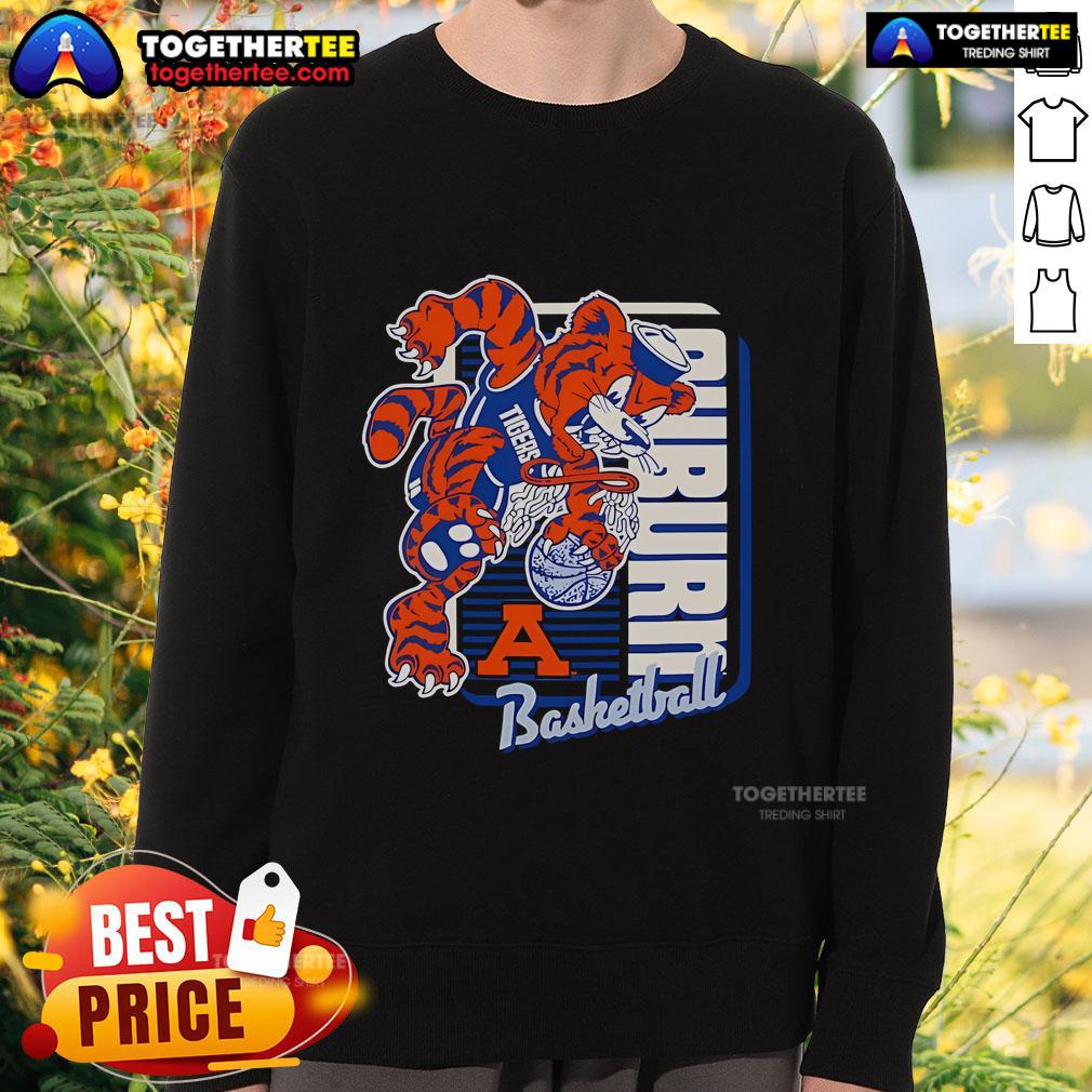 Official Auburn Tigers Basketball Mascot Dunk 2025 T-Shirt - Image 5