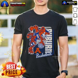 Official Auburn Tigers Basketball Mascot Dunk 2025 T-Shirt