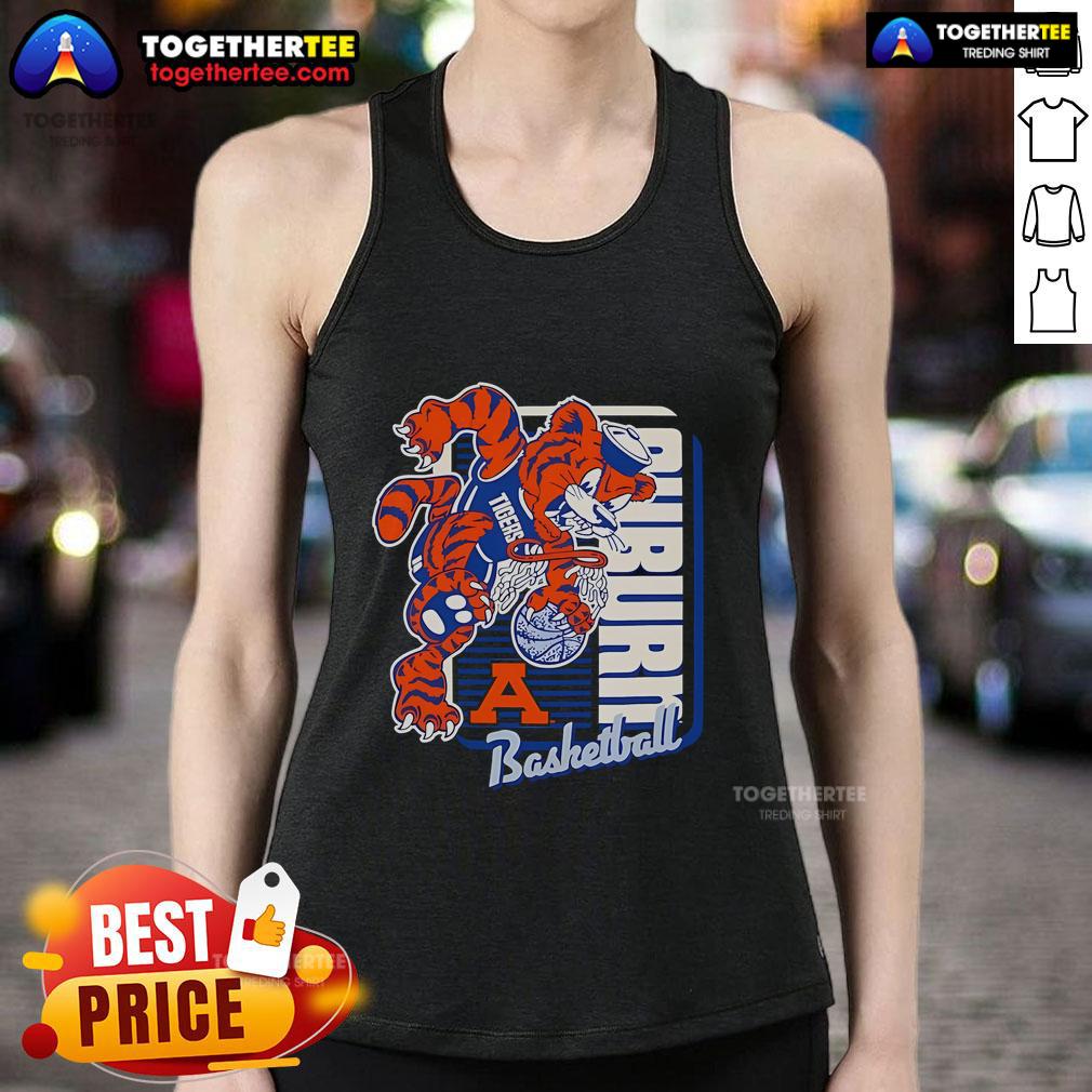 Official Auburn Tigers Basketball Mascot Dunk 2025 T-Shirt - Image 4