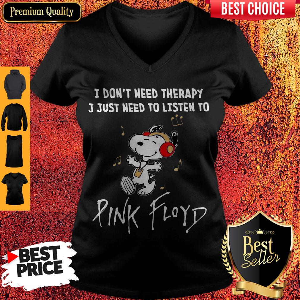 Cute Snoopy I Don’t Need Therapy I Just Need To Listen To Pink Floyd Shirt - Image 5