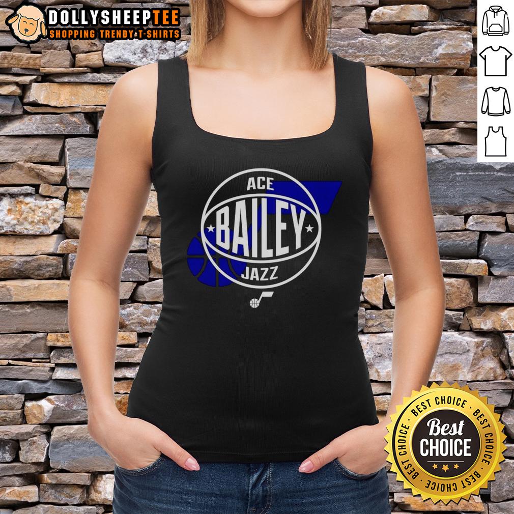 Pretty Ace Bailey Utah Jazz Basketball Logo T-Shirt - Image 4