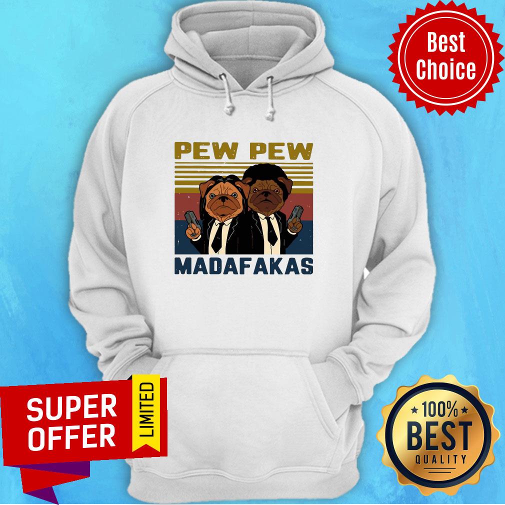 Nice Pew Pew Madafakas Pug Dog Parody Shirt - Image 3