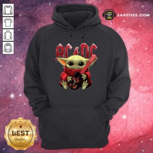 Alternative view of Nice Star Wars Baby Yoda Hug Guitar With Ac Dc 2021 Shirt