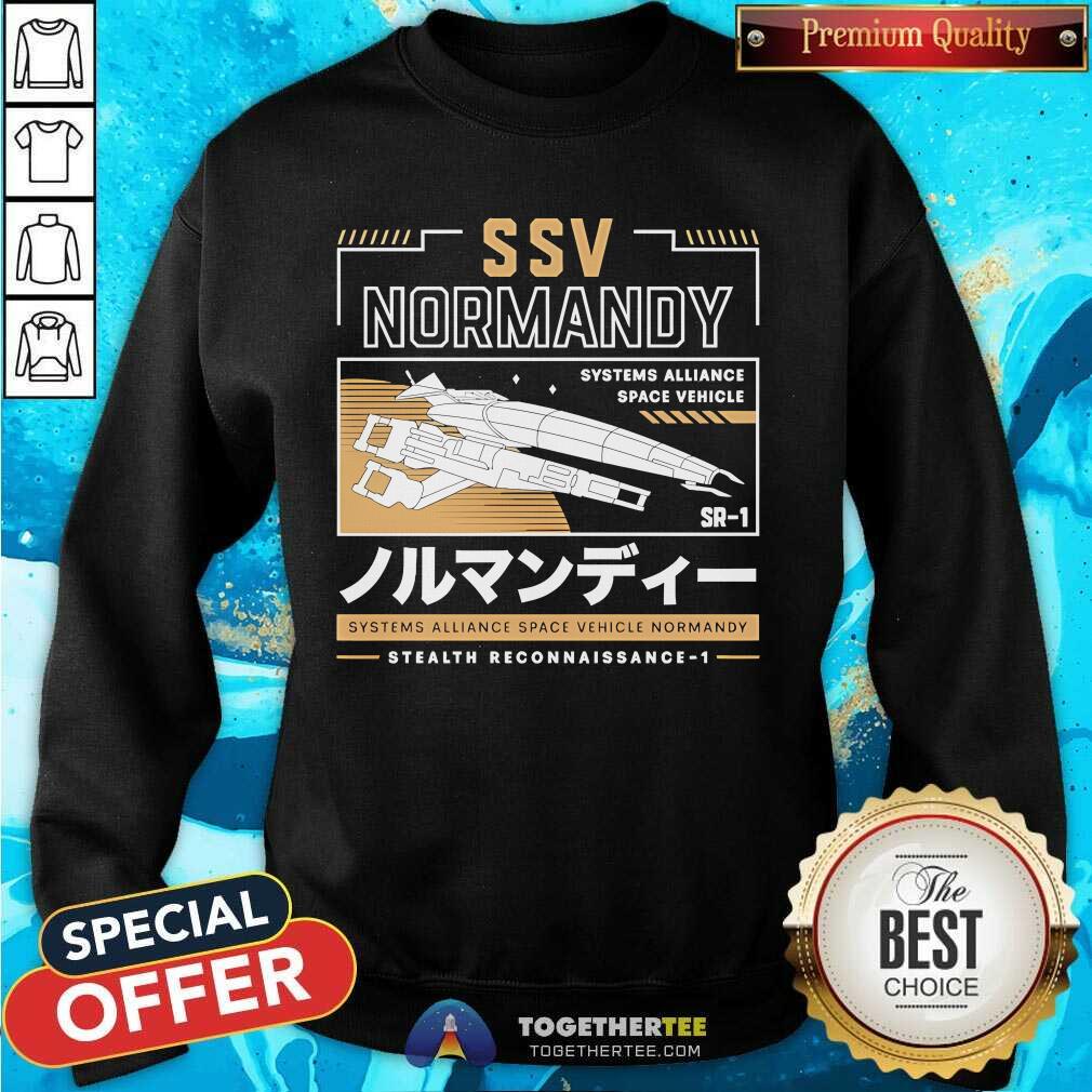 Pretty SSV Normandy Systems Alliance Space T-Shirt - Image 4
